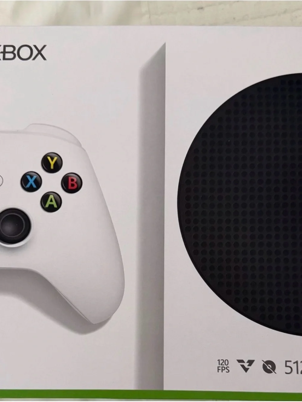 Microsoft White Console and Controller with Black Vent